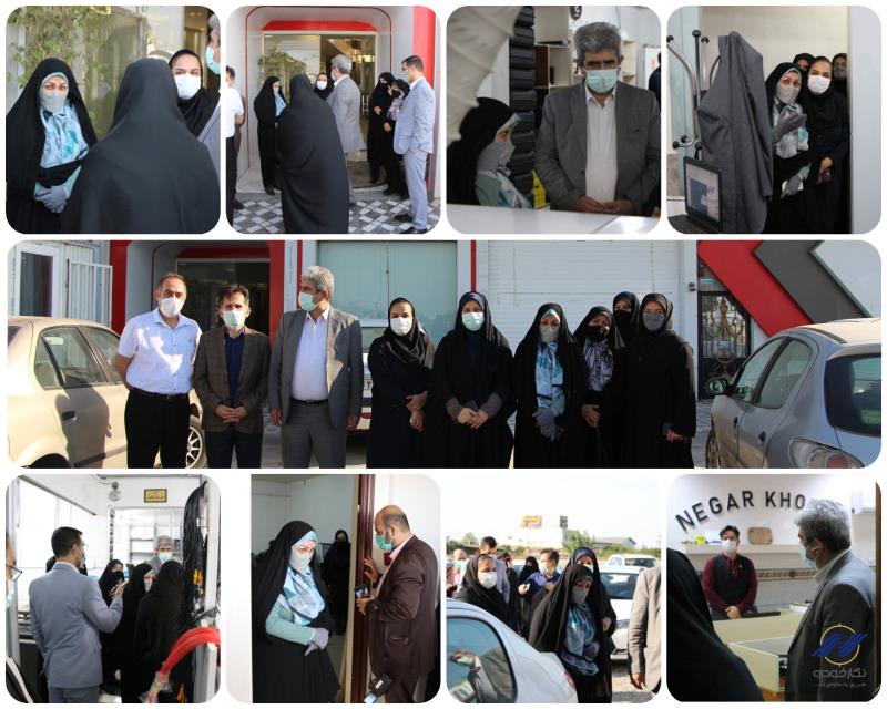 بازدید مشاور محترم وزیر صمت در امور زنان و خانواده خانم دکتر فاطمه سادات حسینی از مجموعه نگارخودرو بازدید مشاور محترم وزیر صمت در امور زنان و خانواده خانم دکتر فاطمه سادات حسینی از مجموعه نگارخودرو