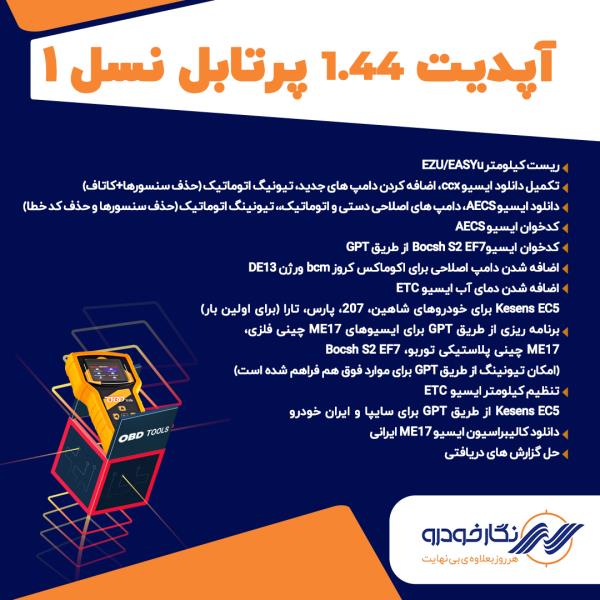 آپدیت جدید دستگاه پرتابل OBD Tools  آپدیت جدید دستگاه پرتابل OBD Tools